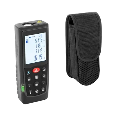 Imagen de Steinberg Systems Telémetro láser hasta 70 m con Precisión de 1,5 mm Bluetooth IP54 Nivel Burbuja Medidor distancia para medir distancias