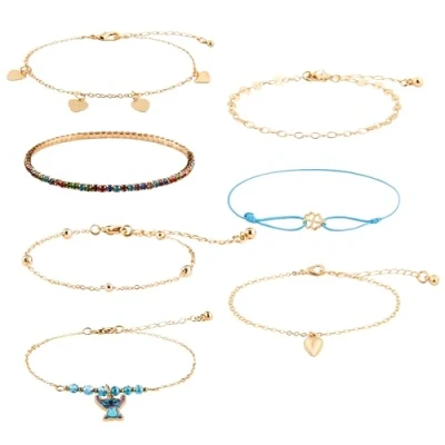 Imagen de Disney Pulsera Stitch Niña con Dijes, Regalos (7 Pulseras de Oro)