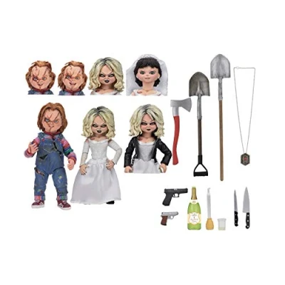 Imagen de NECA Chuck &amp; Friends Pack 2 Figuras Ultimate Chucky Tiffany, 14 a 99 años, Multicolor (NECA42114)