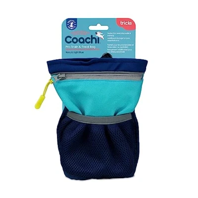 Imagen de Coachi Pro Train &amp; Treat Bag per addestratori e passeggiatori, compartimento XL, opzioni di aggancio sicure, tasca con zip, chiusura magnetica. Adatto passeggiate addestramento.