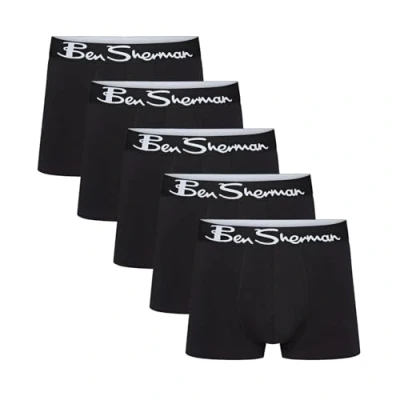 Imagen de Ben Sherman Poderick, Bañador para Hombre, (Pack de 5), Negro, L