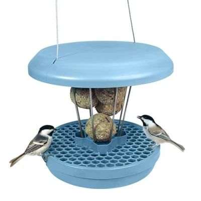 Imagen de Comedero para pájaros Lucerna Smart Birds Bolas gordas. Alimenta pájaros, no Ratones ni Ratas. Robusto y fiable Colgar Azul Claro
