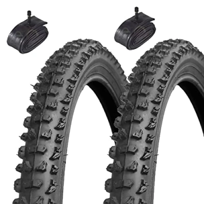 Imagen de 2 neumáticos Kenda 16 x 1,95 + cámaras de válvula América 50 305 con tacos K 817 MTB, bicicleta montaña