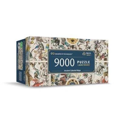 Imagen de Trefl Prime Puzzle UFT: Ancient Celestial Maps 9000 Piezas, Puzle de Gran Formato con una Imagen Antigua Carta Estelar, Bio, EKO, Entretenimiento para Adultos y niños a Partir 12 años