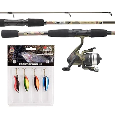 Imagen de Mitchell 1555890 Tanager Camouflage Juego de Pesca con Cuerda y Cebo para Lucio, lucioperca Perca, Color Verde Camuflaje