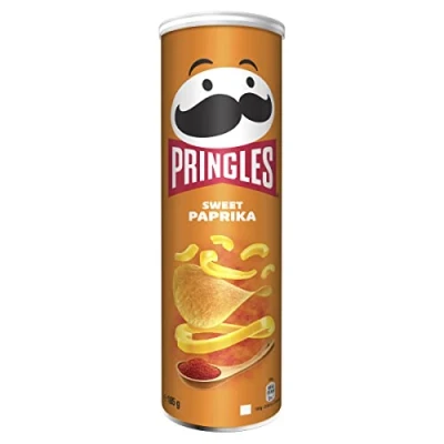Imagen de Pringles Pimientos dulces, patatas fritas, paquete individual (1 x 185 g)