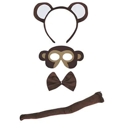 Imagen de Petitebelle Traje de 4 piezas Máscara cola diadema Bowtie Un tamaño Mono