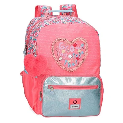 Imagen de Enso Together Growing Mochila Escolar para Portátil Adaptable 15,6&quot; Rosa 32x42x15 cms Poliéster 18,82L