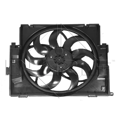 Imagen de NRF 47736 Ventilador de radiador 485 12 600 con bastidor (armazón), Motor sin escobillas BMW: 1 Hatchback