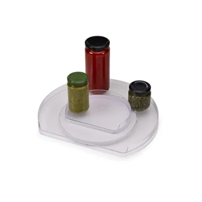 Imagen de Joseph FridgeStore Organizador de frigorífico giratorio 360º almacenamiento alimentos giratorio, superficie texturizada, base antideslizante, sin BPA