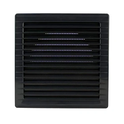 Imagen de MKK rejilla de ventilación rectangular, diámetro 100, 120, 125 y 150 mm, láminas, protección contra insectos, antracita
