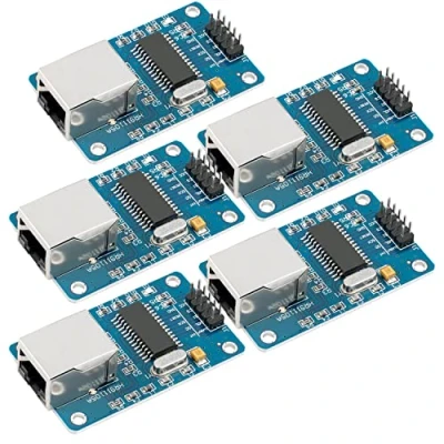 Imagen de AZDelivery 5 x ENC28J60 Ethernet Shield LAN Network Module Compatible con Arduino E Book Incluido!