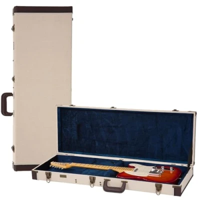 Imagen de Gator Cases Journeyman Estuche Deluxe de Madera para Guitarra Eléctrica Standard; Exterior Arpillera (GW JM ELEC)