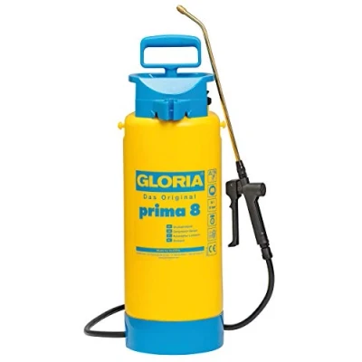 Imagen de GLORIA Prima 8 Pulverizador a presión, para malezas, l, boquilla de latón ajustable, vaciado residuos, color amarillo