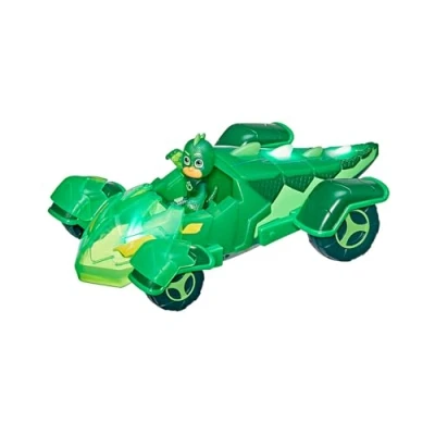 Imagen de Hasbro Vehículo Luminoso PJ Masks Mod sdos, Incluye Figura articulada 7,5cm Juguetes, Multicolor (F21375X1)