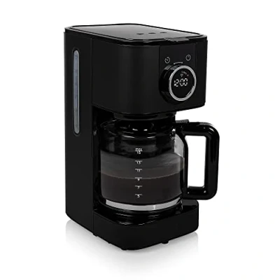 Imagen de Princess 246060 Cafetera de filtro, pantalla LED, conectividad WiFi y temporizador, jarra cristal adecuada para 10 15 tazas, función mantener el café caliente, 900 W, Edición Desayuno Moments