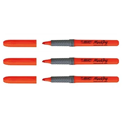 Imagen de BIC Lote de 3 subrayadores High Grip, punta biselada, color naranja