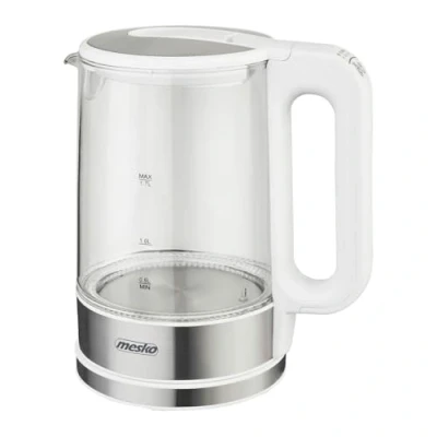 Imagen de Mesko MS 1301w hervidor de agua con regulación temperatura, 1,7 L, retroiluminación LED, 2200 W,