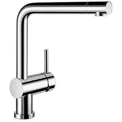 Imagen de BLANCO LINUS F 514025 Grifería de cocina, acabado metálico, cromo, alta presión, ventana frontal, 1 unidad