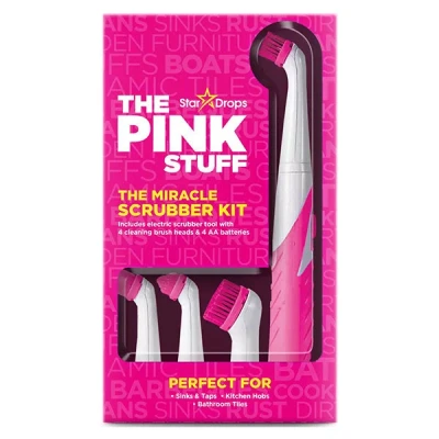 Imagen de Stardrops The Pink Stuff Miracle Scrubber Kit 4 Cabezales de Cepillo Limpieza
