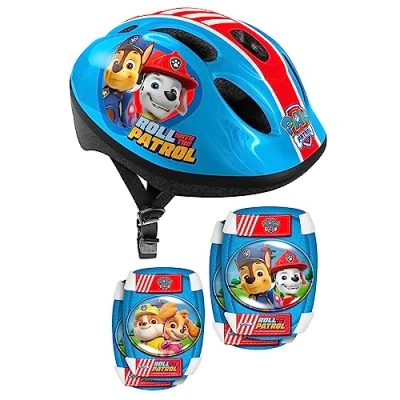 Imagen de Stamp Helmet + Elbow &amp; Knee Pads Paw Patrol, Unisex Youth, Red Blue Yellow, 50/56 CM