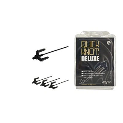 Imagen de Quick Knot® Deluxe Pinza para ratoneras caballos Adecuado y ponis Reutilizable (Negro, XL)