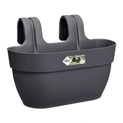 Imagen de Elho Vibia Campana Easy Hanger M 36 Jardinera por Balcón Y Exterior Ø x H 26.5 cm Negro/Anthracite