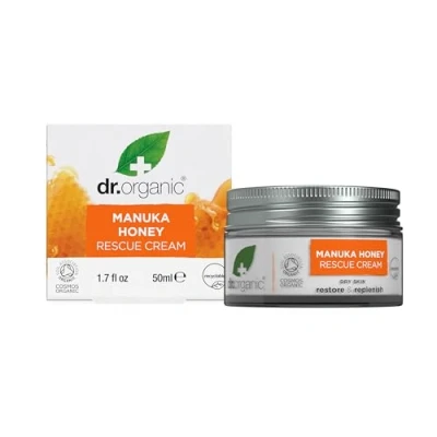 Imagen de Dr. Organic Manuka Honey Rescue Cream. Cuidado Restaurador Intensivo Para La Cara Y El Cuerpo 50ml