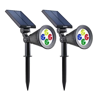 Imagen de Lote de 2 focos solares proyector 100LM 2x SPIKY C34