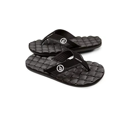 Imagen de Volcom Recliner SNDL, Chanclas Hombre, Negro Black White Bwh, 38 EU