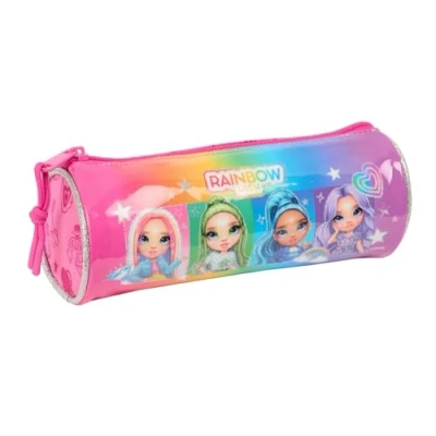 Imagen de Rainbow High Shine Estuche Redondo Escolar, Infantil, Niño, Ideal para Niños de 5 a 14 Años, Cómodo y Versátil, Calidad Resistencia, 20x7 cm
