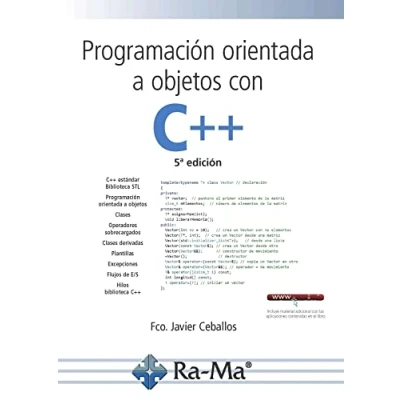 Imagen de Programación orientada a objetos C++ (5ª edición 2018) (INFORMATICA GENERAL)