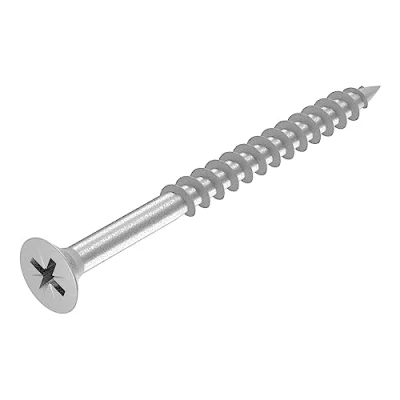 Imagen de SECCARO Tornillo para madera aglomerada, 5 x 60 mm, acero inoxidable, V2A, VA A2, rosca parcial, 150 unidades