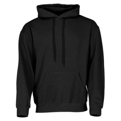 Imagen de Fruit of the Loom Sudadera clásica con capucha y bolsa de tela Myshirt gratis, Negro + 5XL