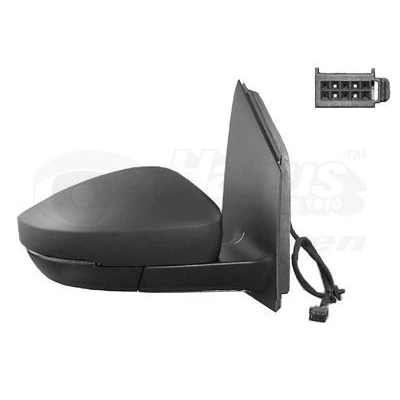 Imagen de espejo retrovisor Van Wezel 5829808 derecha negro completo, convexo, para ajuste elect. espejo, calefactable VOLKSWAGEN: Polo V Hatchback