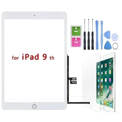 Imagen de Hedywei Pantalla Táctil de Repuesto para iPad 9 A2602 A2603 A2604 A2605 10.2 Pulgadas 2021 Touch Screen Digitizer con Kit Herramienta (Blanco)