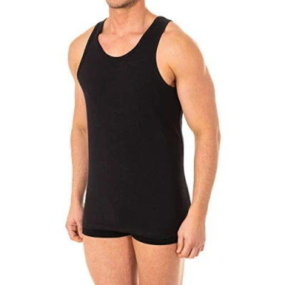 Imagen de Abanderado ASA040Z, Camiseta X Temp de tirantes para Hombre, Negro, Large (Tamaño del fabricante:L/52)