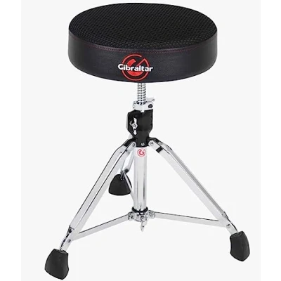 Imagen de Gibraltar Taburete de Tambor Serie 9800 Air Tech, 9808ARW (Diámetro: 35cm, Tejido Malla Seca, Super Lock, Eje Ajuste Altura, Pies Goma &#039;Super Foot&#039;)