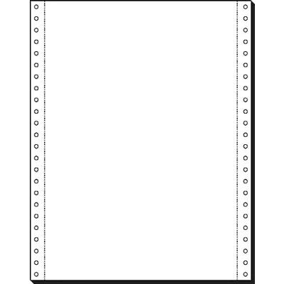 Imagen de 91185 Papel continuo (1 compartimento, 12 x 240 mm, A4 vertical), 80 g, 2000 hojas LP, MP