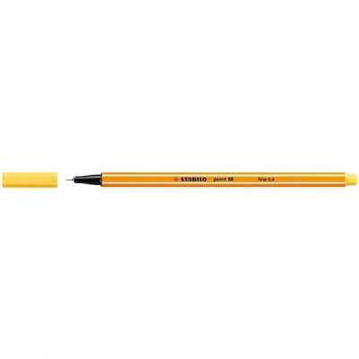 Imagen de Stabilo Lote de 6 stylo feutres Point 88, anchura trazado: 0,4 mm, amarillo