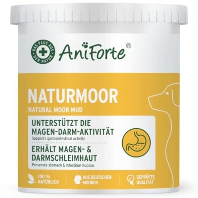 Imagen de AniForte Moor Mud Curativo para Perros 1200g Mejora la digestión, el Sistema inmunológico, Actividad gastrointestinal, estimula apetito. Arcilla curativa Natural