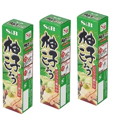 Imagen de Yuzu japonés Kosho, Citrus &amp; Green Pepper Paste, condimento japonés, juego de 3 x 40 g