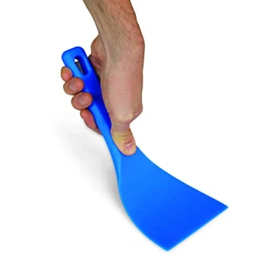 Imagen de Gi.Metal Espátula triangular profesional de polímero resistente (10 cm) Tarot con asa, raspador, cortador para restaurante y pizzería, 100% fabricado en Italia