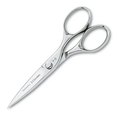 Imagen de 3 Claveles Tijeras Cocina Multiusos, Acero Inoxidable, Brillo, 20 cm