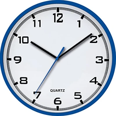 Imagen de MPM Quality Reloj de Pared, Azul, 305 x 30 mm