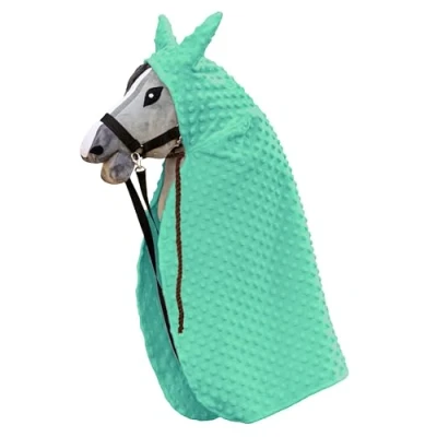 Imagen de SKIPPI Capa para Caballo Hobby Horse Menta, Accesorios, con Capucha de Palo A4 y A3, Horsing