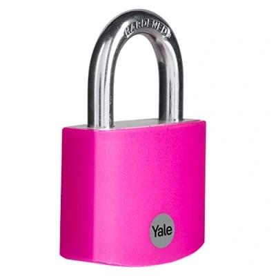 Imagen de Yale YE3B/50/126/1/P Candado de Aluminio, Rosa, 50 mm