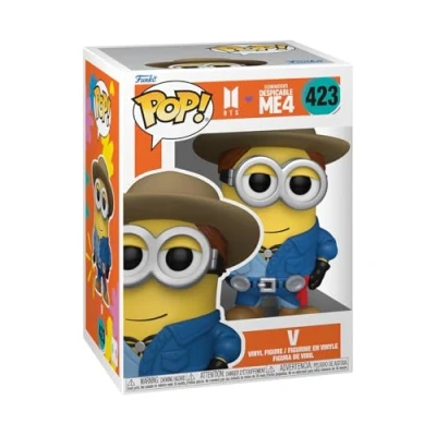 Imagen de FUNKO Pop! Rocks: Minions X BTS V + Figura de Vinilo Coleccionable Idea Regalo Mercancia Oficial Juguetes para Niños y Adultos Movies, Music Fans