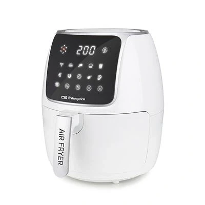 Imagen de Freidora de aire Orbegozo Gran Cheff FDR64, 1500 W, 4 l, Temporizador, 10 programas, Cubeta extraíble, Blanco