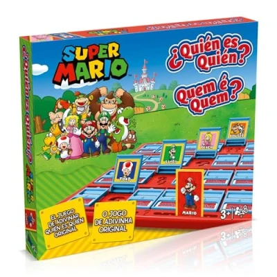 Imagen de Winning Moves Guess Who Super Mario Juego De Mesa Quien Es Ideal para Niños 3 Años En Adelante, Este 2 Jugadores Trae A Tus Personajes Favoritos Mario.